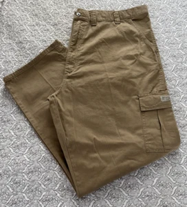 Pantalones cargo Wrangler Originals para hombre 44x32 beige caqui pierna recta calce suelto - Imagen 1 de 6