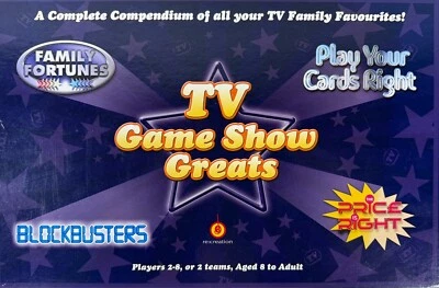 TV Game Show Greats 4 Board Games in 1 Family Fortunes Blockbusters etc.... - Image 1 of 4
