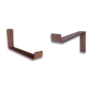 Rust scaffold board shelf brackets - 100mm - 325mm - Coloured  - Picture 1 of 5