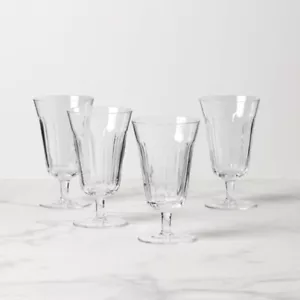 Bicchieri con piedini Lenox Crystal FRENCH PERLE - Set di quattro - N/O - Foto 1 di 1