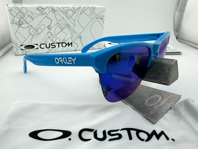 GAFAS DE SOL OAKLEY FROGSKINS LITE PERSONALIZADAS AZUL CIELO CON PRIZM ZAFIRO IRIDIO NUEVAS Foto 1 de 4