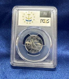 Cuarto de etiqueta estatal 2001-S - Rhode Island - PCGS PR69DCAM - ¡¡Bonito!!! - Imagen 1 de 4