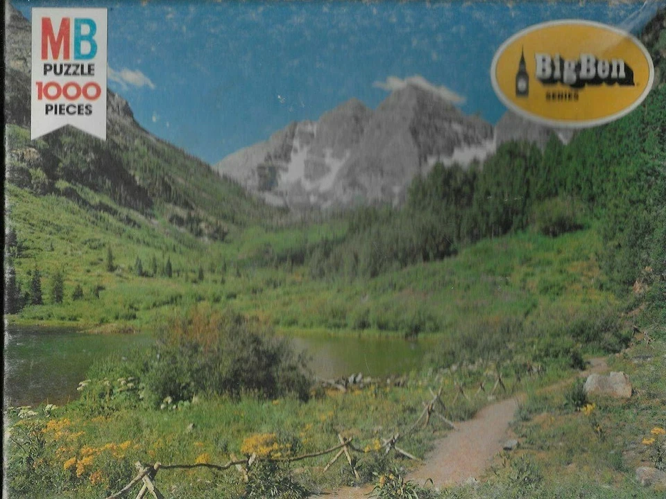 Rompecabezas vintage Big Ben Aspen Colorado 1000 piezas 27" x 21" 1981 Foto 1 de 1