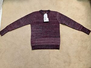 NWT Barena Venezia Red Ombré Wool Sweater Handmade Italy Size S