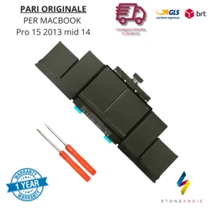 Batteria per Macbook Pro 15" A1494 A1398A Retina Late 2013 Mid 2014 - Photo 1/3