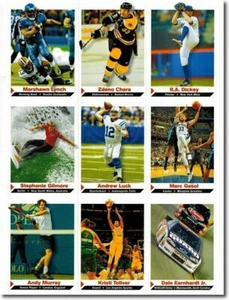 2012 MARC GASOL SPORTS ILLUSTRATED 9 CARD LOT "UNCUT SHEET" W/ ANDREW LUCK - Picture 1 of 8