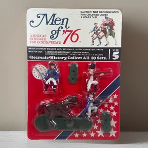1975 MEN OF '76 #5 BLUECOATS REDCOATS Revolutionary War Set Figuren UNPUNCHED - Bild 1 von 19