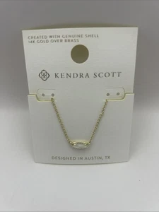 Kendra Scott Emma Pendant Necklace- Gold/ Ivory - Picture 1 of 4