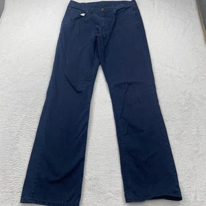 Polo Ralph Lauren Mens Navy Blue Straight Leg Five Pocket Chino Pants 34x34 - Picture 1 of 11
