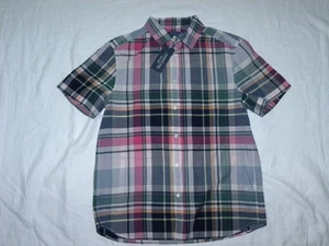 Mens VINEYARD VINES Madras Plaid Short Sleeve Shirt Size M NEW $89 - Picture 1 of 4