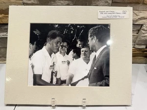 VINTAGE PHOTO OF KENNEDY AND CLINTON C1960 Matted Size 11x14 Sealed - Picture 1 of 3