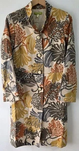 Vintage Sigrid Olsen Women's Sz M Coat Jacket Floral Button Up Wool Pockets - Picture 1 of 8