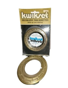 (2) Kwikset Zierborte Rosetten rund gold Messing Bronze 283 Oberfläche US11 NEU - Bild 1 von 3