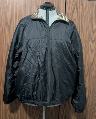 Duxbak REVERSIBLE Jacket Men's L  Fleece Nylon Full Zip Mossy Oak - Image 1 of 4