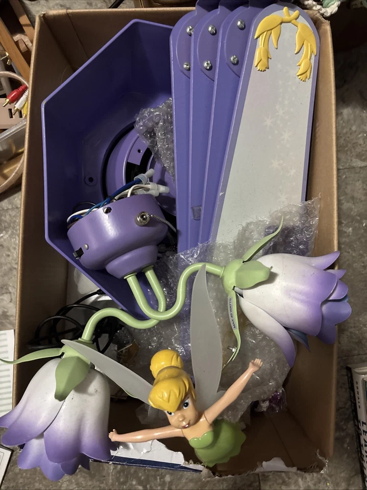 Disney Peter Pan Tinker Bell 42" Ventilador de Techo Flor Kit De Luz De Colección Foto 1 de 4