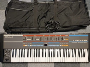ROLAND JUNO-106 • FULLY OVERHAULED • ANALOG POLY SYNTH • 1984 DCO MODEL - Picture 1 of 10