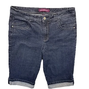 Gloria Vanderbilt Capri Jeans Damen dunkle Waschung Größe 16 - Bild 1 von 8