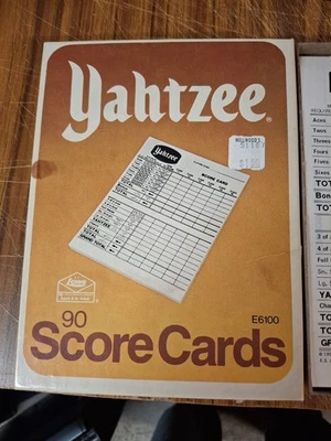 Vintage Yahtzee Score Cards,  1978 - Image 1 of 4