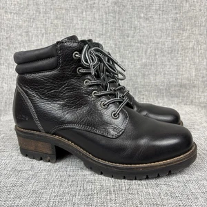Stivaletto donna Taos Rebel stringato taglia 6,5 US/38 EU nero Moto Combat Utility - Foto 1 di 22