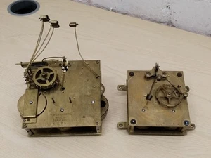 2 OLD Clock Movements SPARES OR REPAIRS / PARTS LFS AND GERMAN - Picture 1 of 9