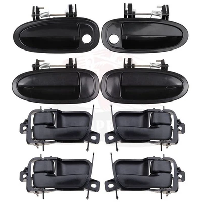 8 pcs Front Rear Left Right Black Door Handles For Toyota Avalon 1995-1999 Foto 1 de 4