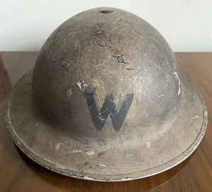 Original genuine WW2 British Home Front Brodie Steel Helmet ARP Warden 1939-1945 - Picture 1 of 11