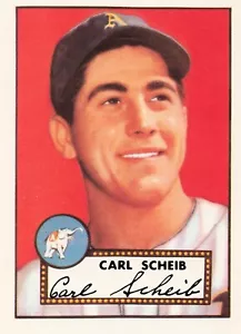 1983 Topps Baseball 1952 Reprint Carl Scheib Philadelphia Athletics #116 - Picture 1 of 2