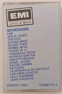 EMI AGOSTO 1991 VOL .2, FEAT. JESUS JONES / THE FIXX, MEXICAN TAPE ALBUM, PROMO - Picture 1 of 4