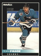 1992-93 Pinnacle French #169 Dean Evason