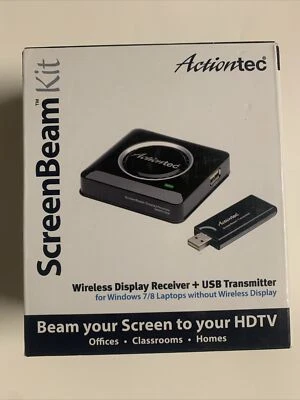 Actiontec ScreenBeam Kit Wireless Display Receiver +USB Transmitter SBWD100KIT01 - Image 1 of 4