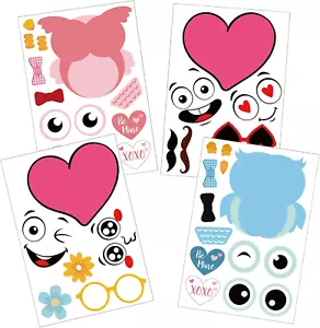24PCS Valentine’S Day Stickers - V-Day Heart Owls Party Games Favors Supplies - - Picture 1 of 7