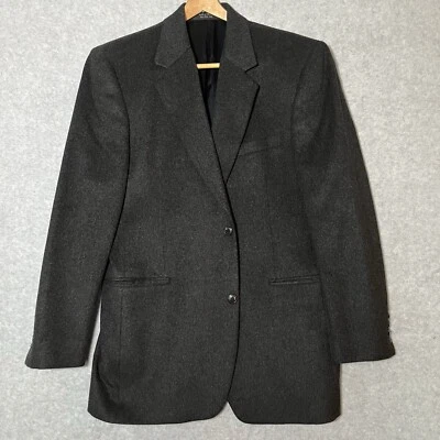 Gianfranco Ruffini Blazer Mens 100% Cashmere Big & Tall 42L Charcoal Gray Jacket - Image 1 of 4