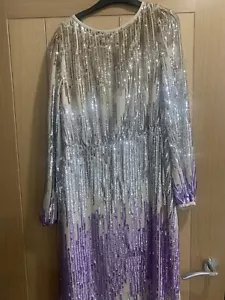 River Island 12 Sequin Dress - Picture 1 of 8