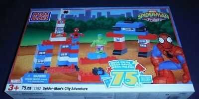 Mega Bloks Spider-Man's City Adventure #1992 75 pieces Sealed in Box - Image 1 of 4