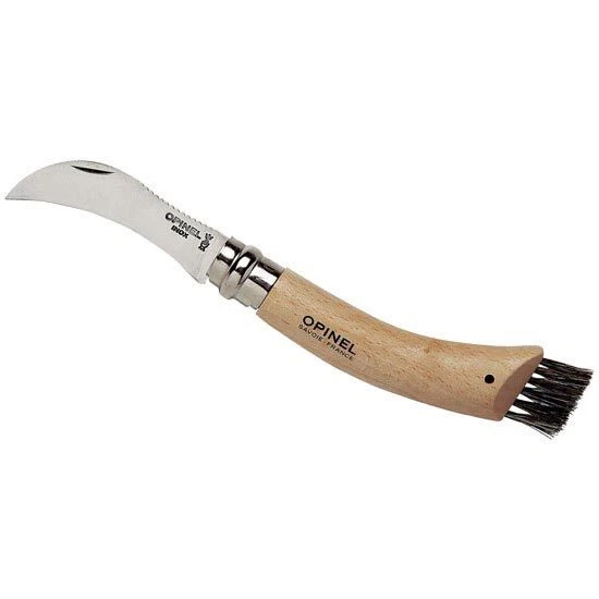 Opinel 4 3/8 Inch Beechwood Handle Mushroom Knife Op01252