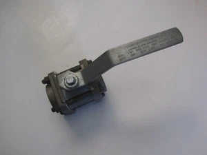 CONTROMATICS J3R207 BALL VALVE 1-1/2" 316SS 3-PC BODY FULL PORT TEF SEAT - Picture 1 of 6