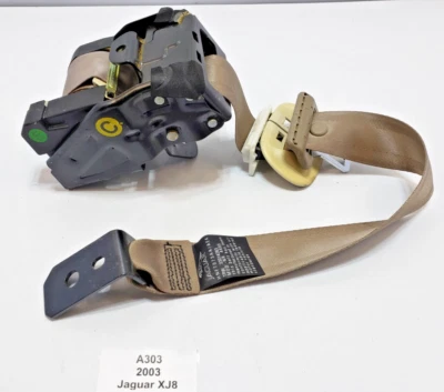 ✅ Cinturón de seguridad trasero central beige Jaguar XJ8 XJR 1998-2003 OEM Foto 1 de 4