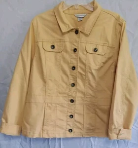 Christopher & Banks Jeansjacke gelb XL Jeans Knopfleiste - Bild 1 von 9