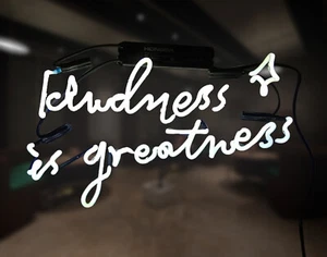 Kindness is Greatness Neon Sign Light Man Cave Nightlight Wall Hanging 14"x9" - Picture 1 of 4