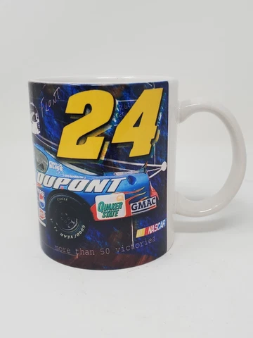 2001 NASCAR Jeff Gordon DuPont Racing 12oz Coffee Cup BUF Cover
