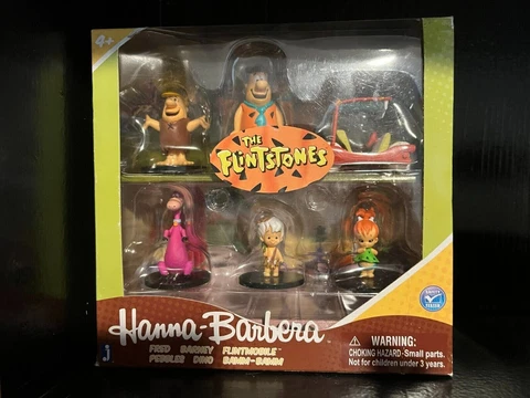 The Flintstones Hanna Barbera PVC Action Figure Model Full Set NEW RARE Cover