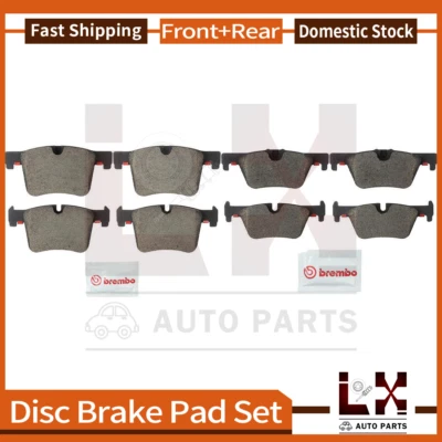 Pastilha de freio dianteira traseira Brembo 8 compatível com 2014-2016 BMW 228i 2015-2016 BMW 228i xDrive - Imagem 1 de 4