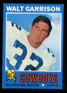 1971 Topps Football #8 Walt Garrison [Dallas Cowboys] Rookie RC  EX+