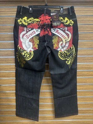 Jeans ATTITUDE GOLD Vintage PIERNA ANCHA con Diseño Retro Retro Retro 40X32 Foto 1 de 4