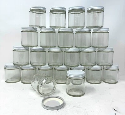 4oz Glass Jars Short with Metal Lids 48pk - BRAND NEW - Image 1 of 3