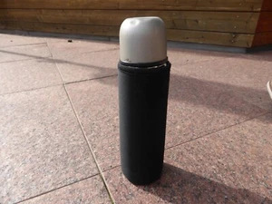 thermoskanne mit Becher, Wärmeschutz und Aufhänger, Edelstahl, 1/2 l - Bild 1 von 2