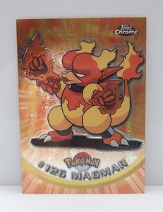 Pokemon Topps Chrome Magmar #126 TCG foil card