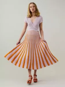Odd Molly "Bastienne" pleated knit dress in soft lilac size 3/UK12 - Picture 1 of 16