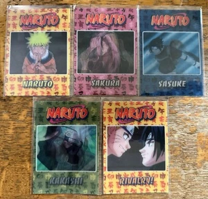 KOMPLETTES 5 KARTEN SET - 2002 Naruto Panini Anime Motion Cards Lenticular N1-N5 - Bild 1 von 2