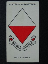 No.5 42nd EAST LANCASHIRE DIV Army Corps & Divisional Signs WW1 John Player 1924